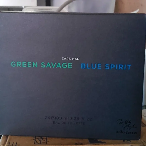 ادکلن زارا دوقلو بلو من اسپریت و گرین ساواج | ZARA MAN GREEN SAVAGE + BLUE SPIRIT
